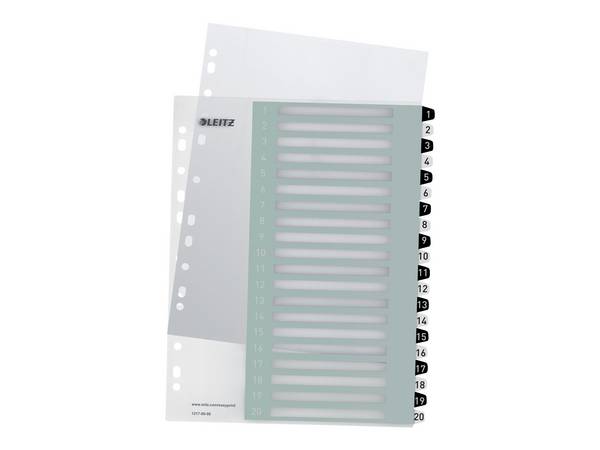 WOW Extra Wide - Trennelement - 20 Teile - vorgedruckt: 1-20 - für A4 (210 x 297