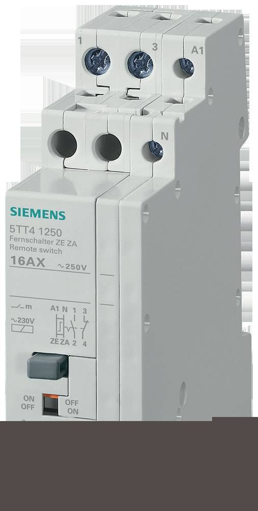 Siemens Dig.Industr. Fernschalter 1S 230VAC, Zentral 5TT4125-0-0