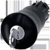 Siemens 3SU10001HG100AA0 3SU1000-1HG10-0AA0 Pilzdrucktaster Knopf Schwarz Schlüsselentriegelung 1 St.