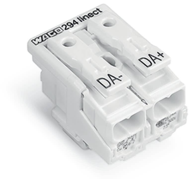 WAGO 294-8032 Netzanschlussklemme 17 mm Ausführung ohne PE-Kontakt, weiß-0
