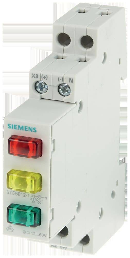 Siemens - 5TE5803 - Traffic light signaling device 3 lamps 230 V red/yellow/green-0