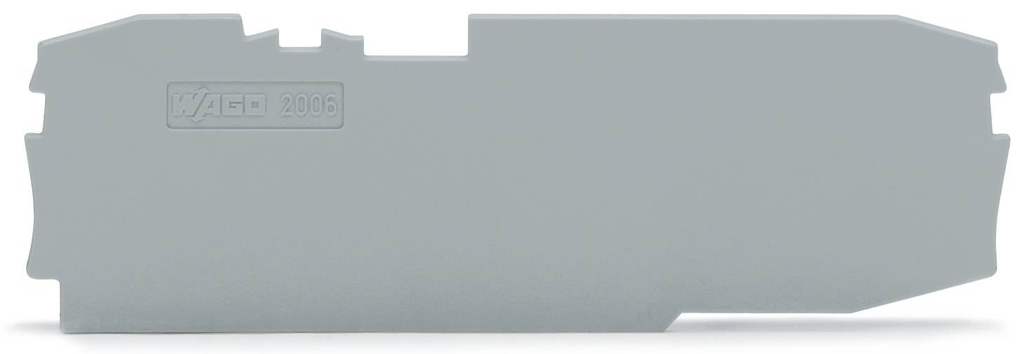 WAGO 2006-1691 Abschluss- und Zwischenplatte grau 1mm dick