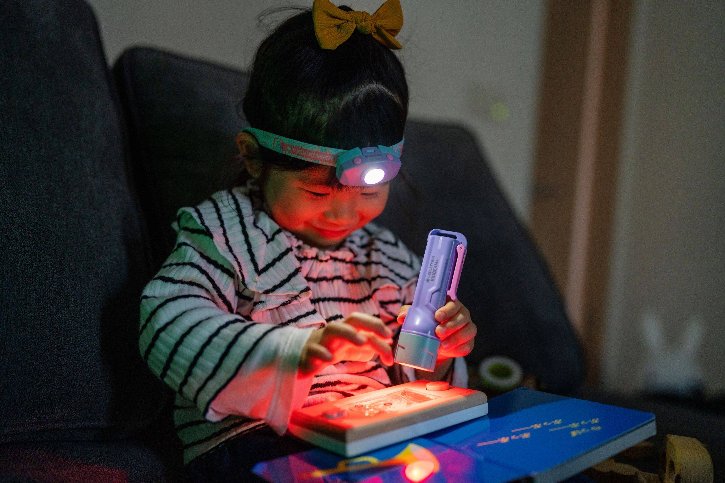 LED LENSER® Kinderlampe Kidbeam4 purple-1