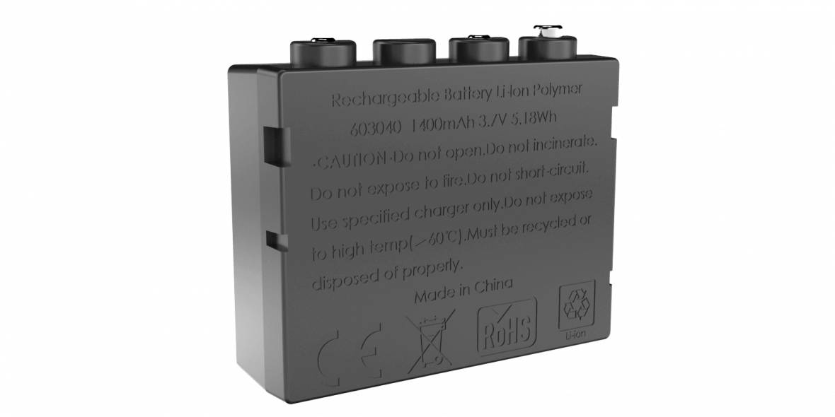 Ersatz-Akkupack Li-Ion mit 3,7 V für Ledlenser Stirnlampen, 1400 mAh-1