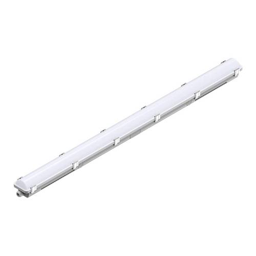 SLV WATERPROOF C - Feuchtraumleuchte (75.000h Lebensdauer | 4.105/7.687lm | 26W Leistung | Decke&Wand Montage) - grau-0