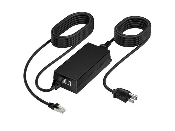 poly PoE++ 65 W 2,5 G Adapter mit 3,66 m CAT6A-Kabel und Netzkabel