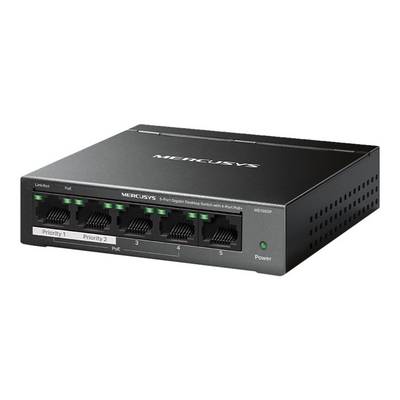 Mercusys MS105GP V1 - Switch - 5 x 10/100/1000 (4 PoE+)-0