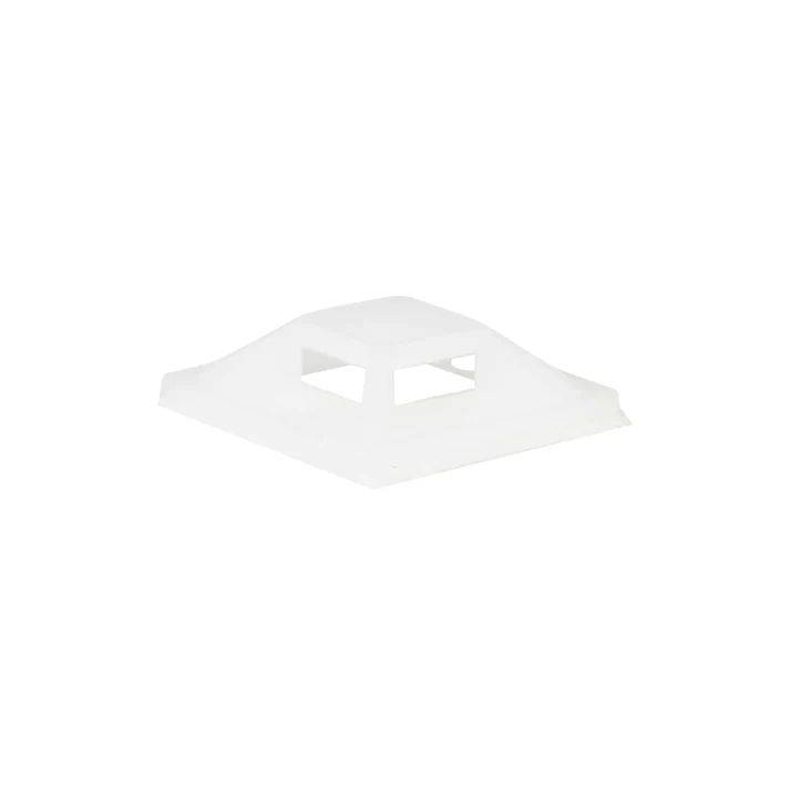Kabelbinderhalterung - self-adhesive, 25 x 25 mm - 15 cm - weiß (Packung mit 50)-0