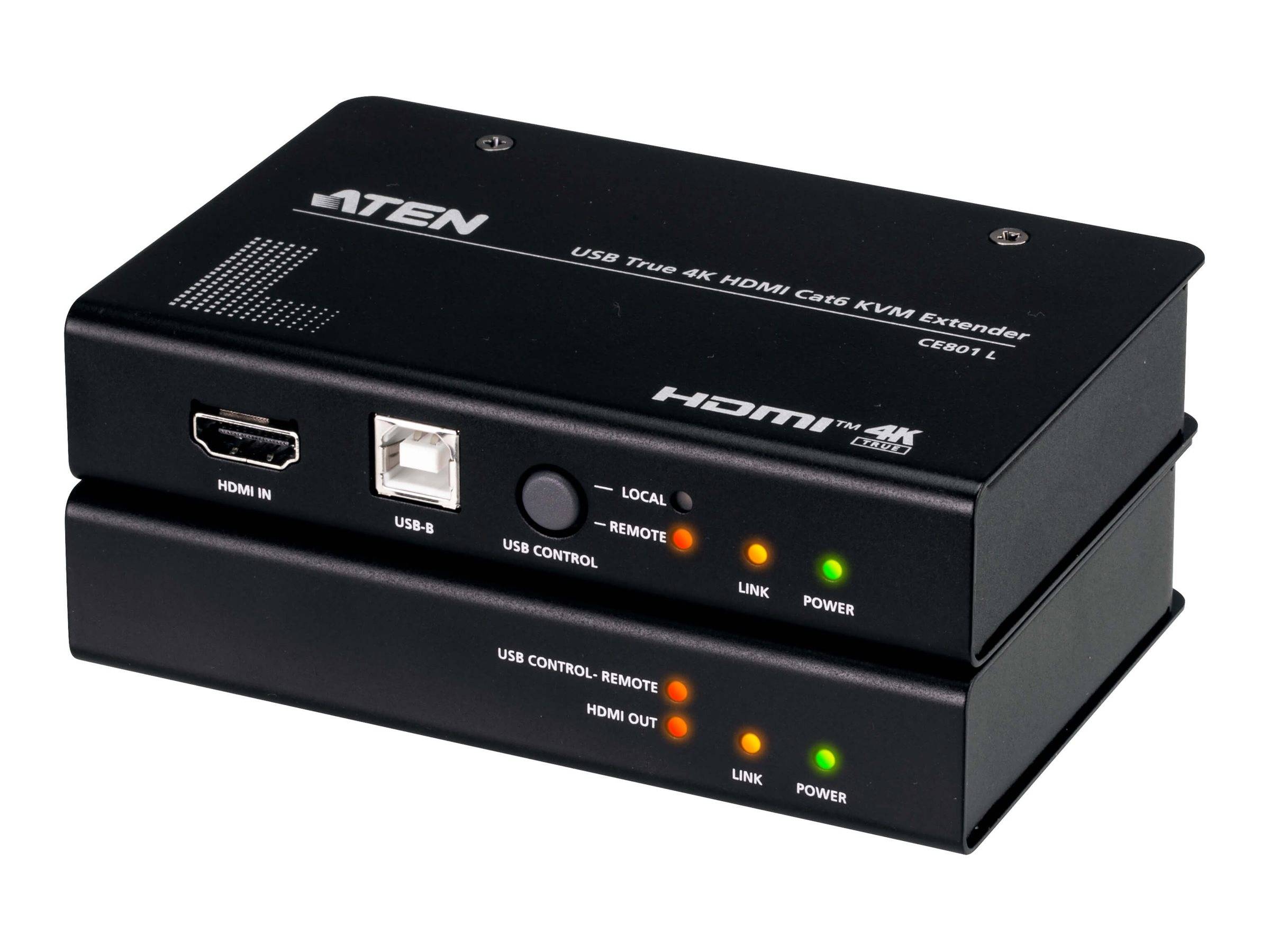 ATEN CE801 USB True 4K HDMI Cat 6 KVM Extender-0