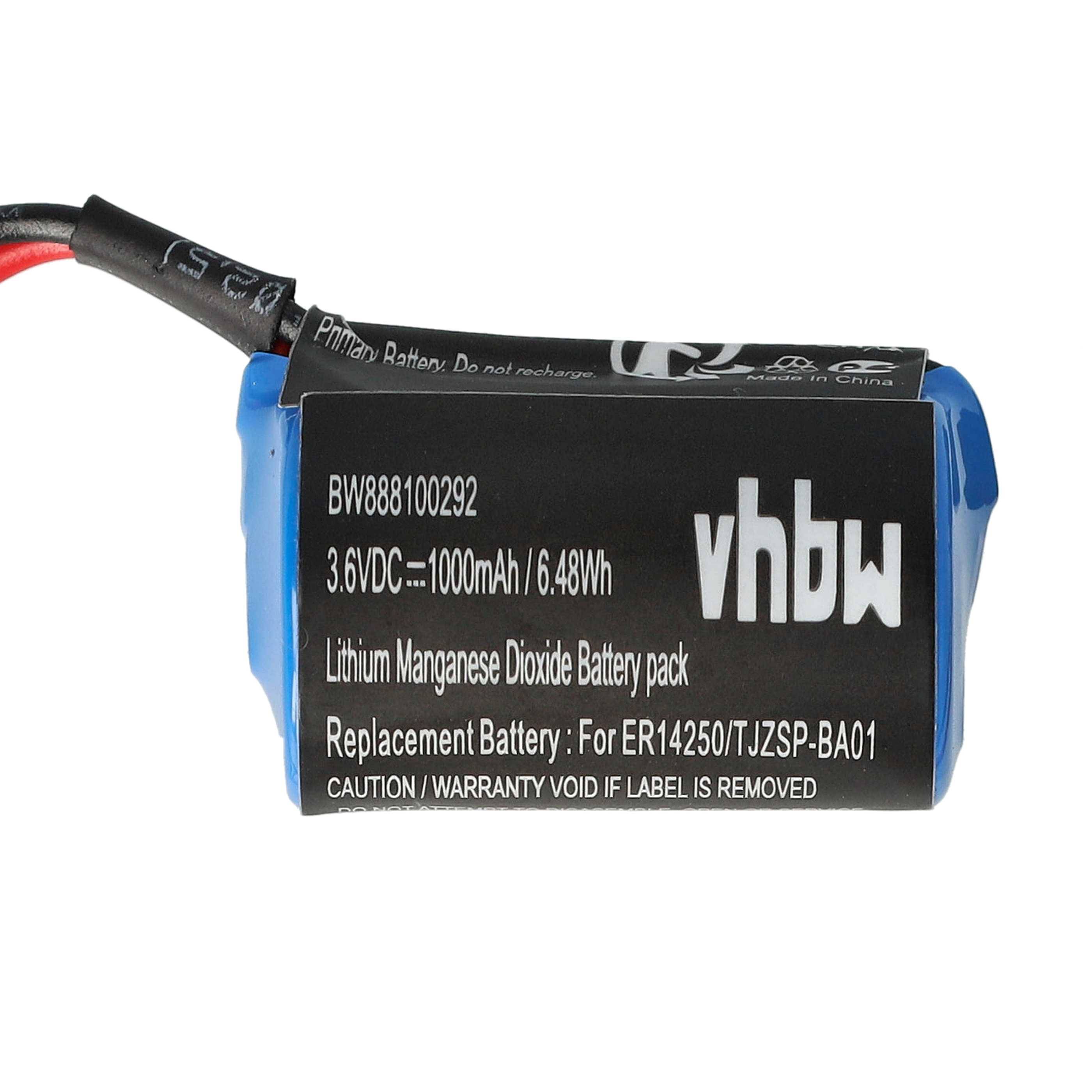 vhbw 5x Batterie Ersatz für Toshiba 1467051 | 146705-1, 704004, ER3V für CNC Maschinen, Servoantrieb (1000 mAh, 3,6 V-3