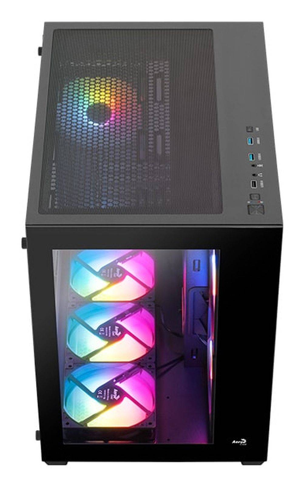AEROCOOL ADVANCED TECHNOLOGIES Geh Midi Dryft MicroATX/ATX/MiniITX FRGB black - ATX - Gehäuse - ATX-3