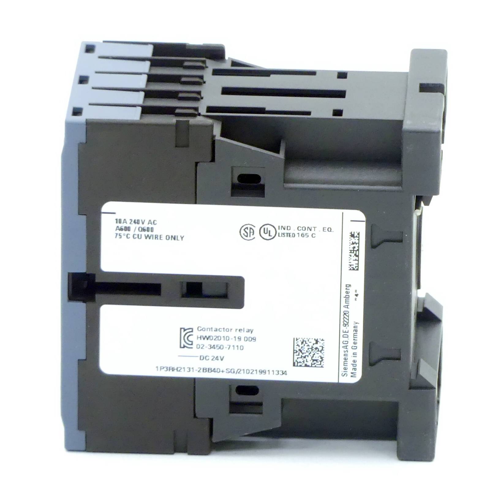 Siemens Contactor relay, 3 NO+1 NC, 24 V DC, S00, spring-loaded terminal Contactor relay, 3 NO+1 NC, 24 V DC, S00, sprin-4