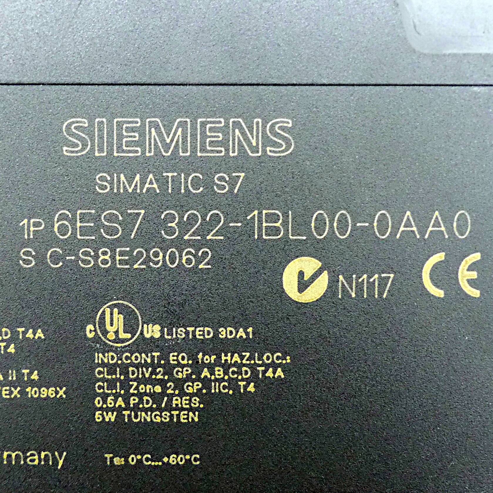 Siemens SIMATIC S7-300 Digitaleingabe SM 321 (6ES7 322-1BL00-0AA0-used)-1