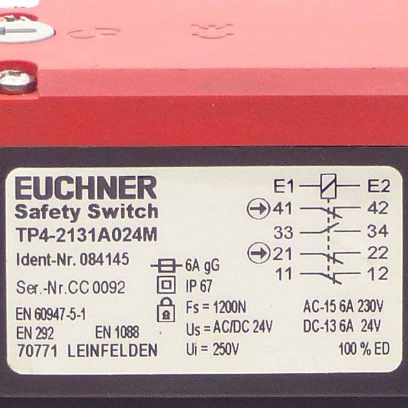 Euchner Sicherheitsschalter TP4-2131A024M (084145)-1