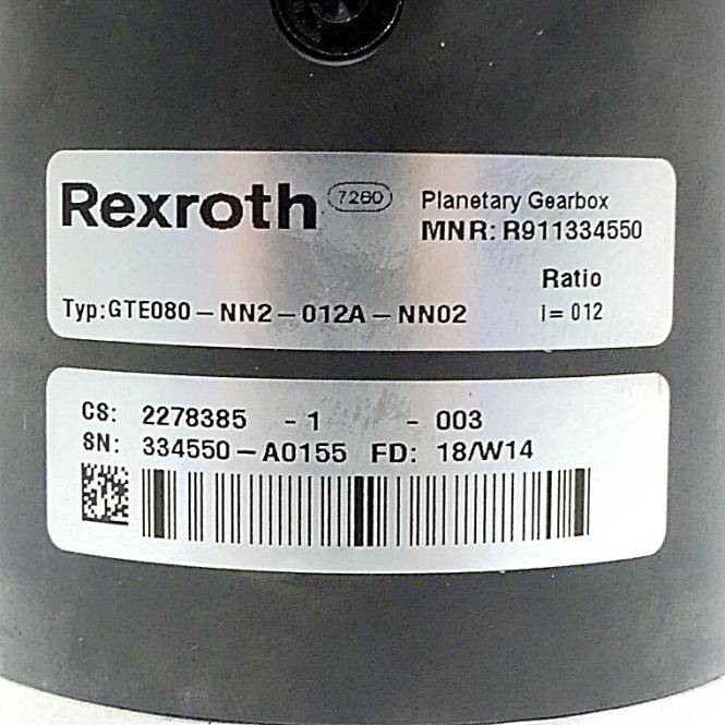Rexroth Planetengetriebe GTE080-NN2-012A-NN02 (R911334550)-1
