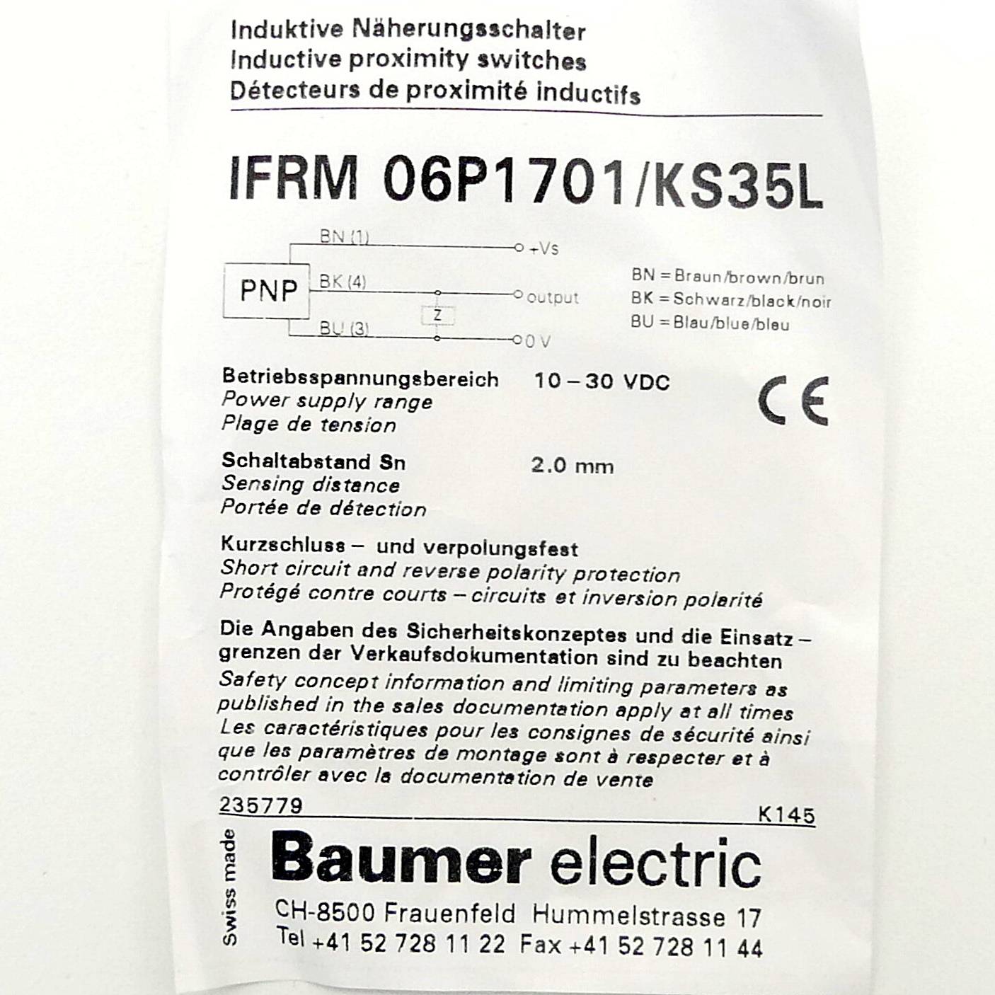 Baumer BAUMER Induktiver Senso [...]-2