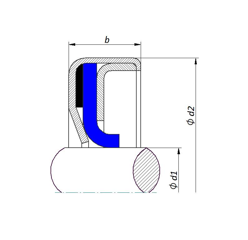 Elring Klinger 06773370ET0001, Radialwellendichtringe RWDR HN2390 60x80x8-0
