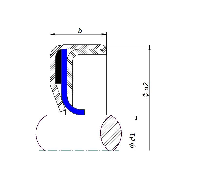 Elring Klinger 07817110ET0001, RWDR HN2390 30x40x5 reibungsopt.