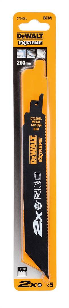 DeWalt DT2408L-QZ, Säbelsägeblatt Metall 203mm-2