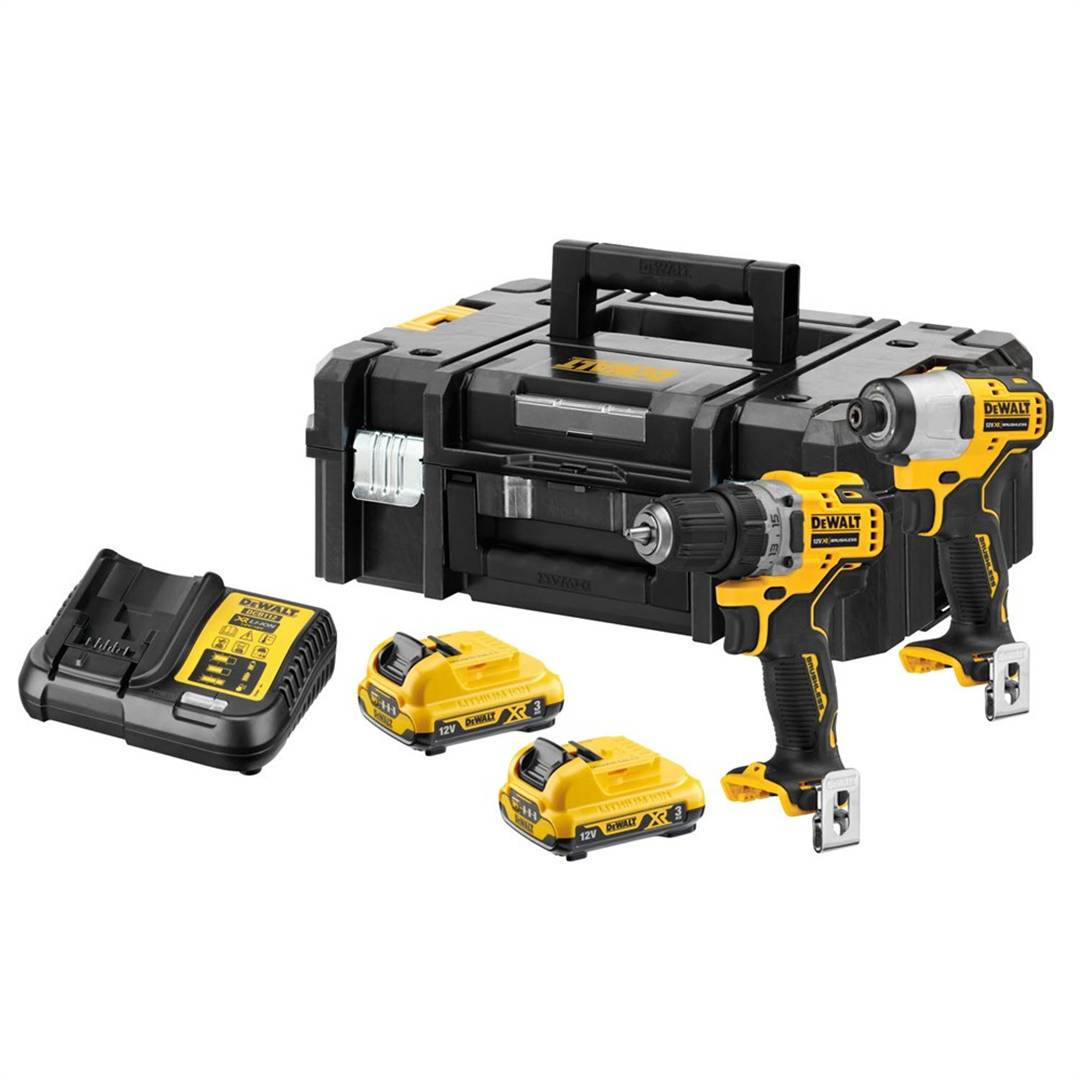 DeWALT Akku-Schrauber-Set DCK2110L2T Sp.12V Kap.3Ah m.DCD701/DCF801-1