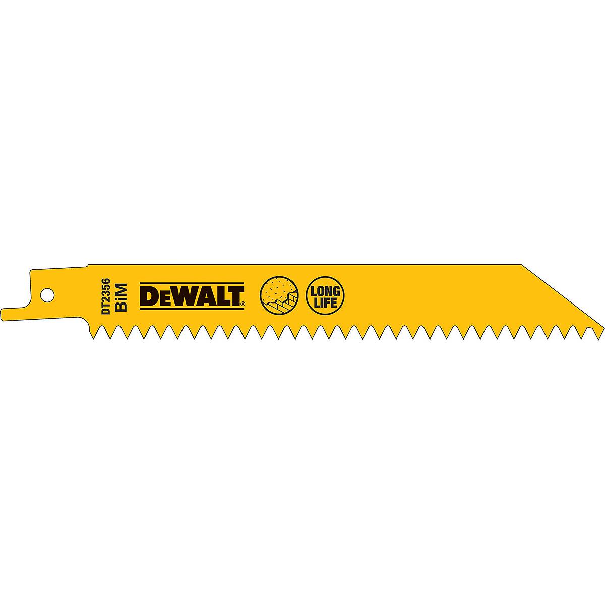 DeWalt DT2356-QZ, Spezialsägeblätter aus Kobaltstahl für Putz, 152 mm-0