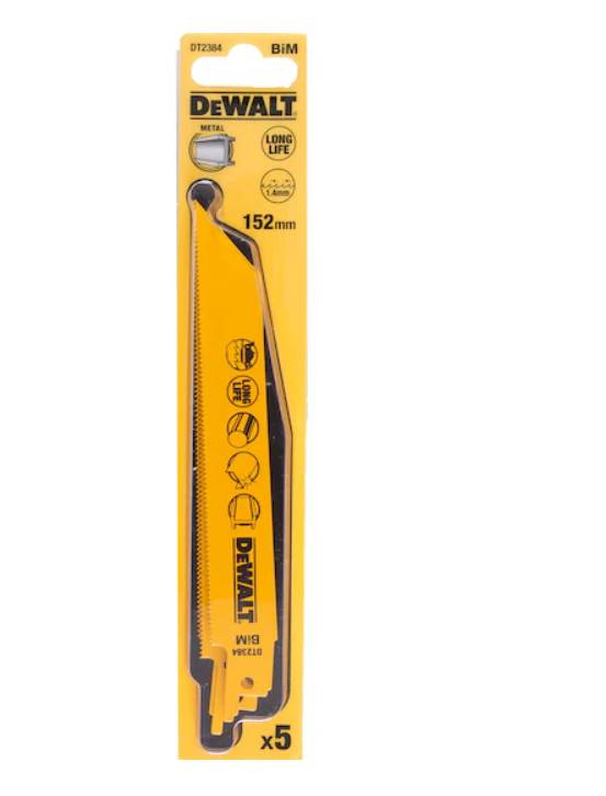 DeWalt DT2384-QZ, Bimetall-Sägeblätter für Metall bis 3 mm, 152 mm-0