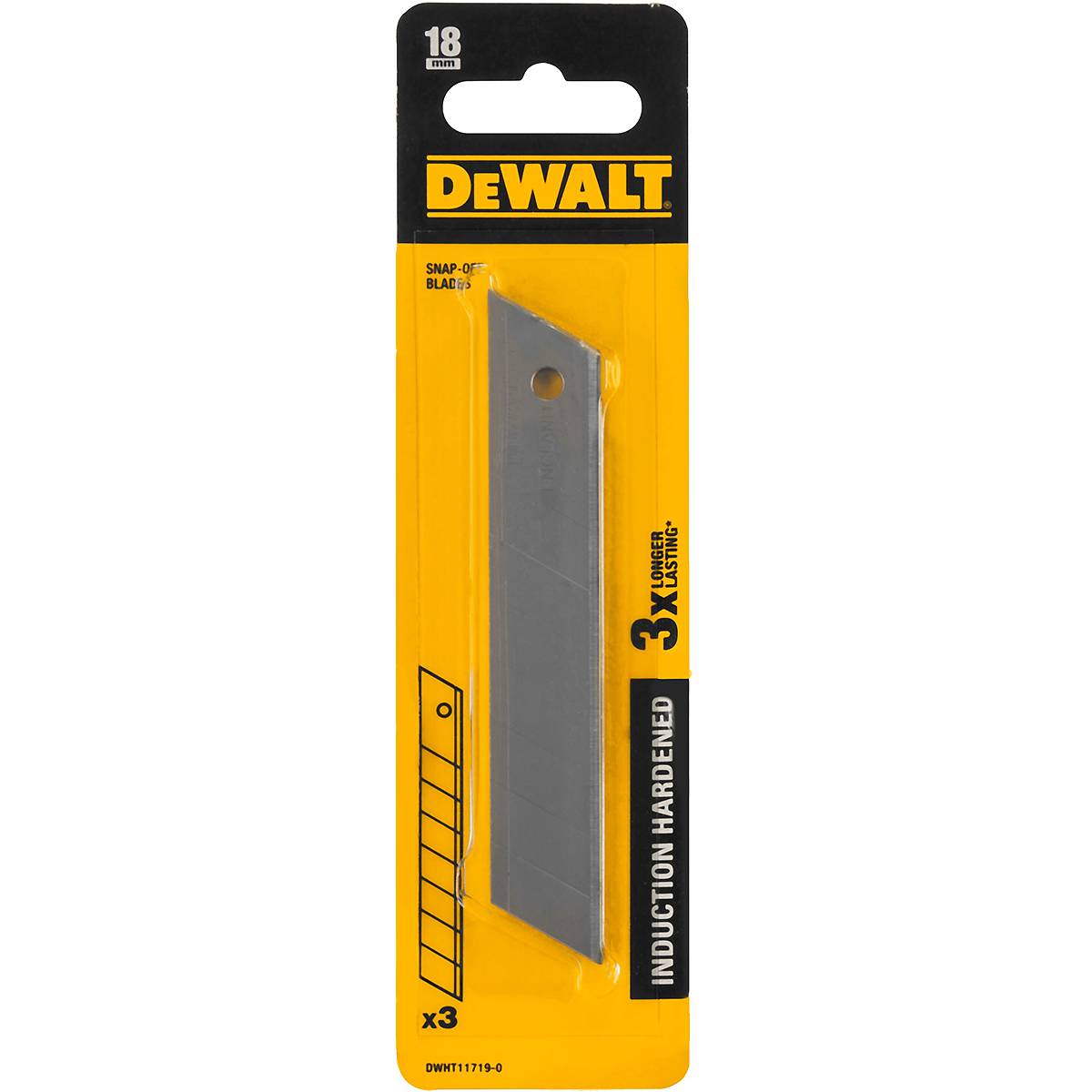DeWalt DWHT11719-0, Induktionsgehärtete Abbrechklingen 18mm ohne Spender-1