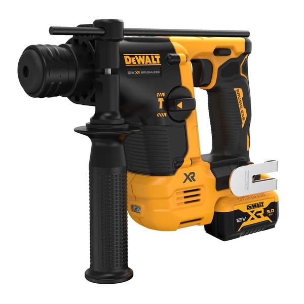 DeWalt DCH072P2-QW, Akku-Bohrhammer DCH072P2, SDS-plus 12V, 2x 5,0 Ah und Ladegerät in TSTAK