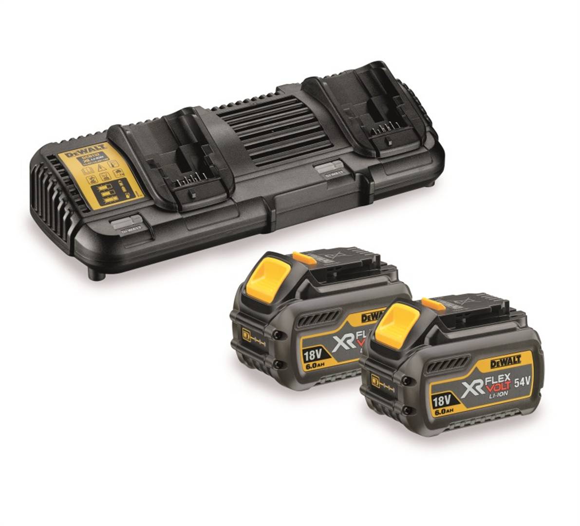 DeWalt DCB132T2-QW, Akku Starter-Set 54/18V 2.0/6.0Ah FlexVolt-1
