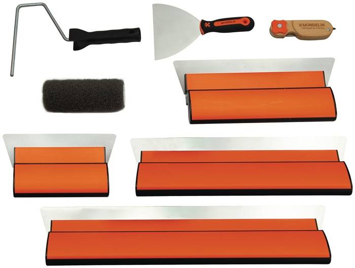 Trockenbauset f.Gipskarton,Spachtelung Basis Stand.9-Teilig MONDELIN-2