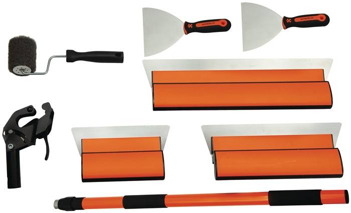 Trockenbauset f.Gipskarton,Spachtelung Maler&Trockenbauer PLUS 9-Teilig MONDELIN-2