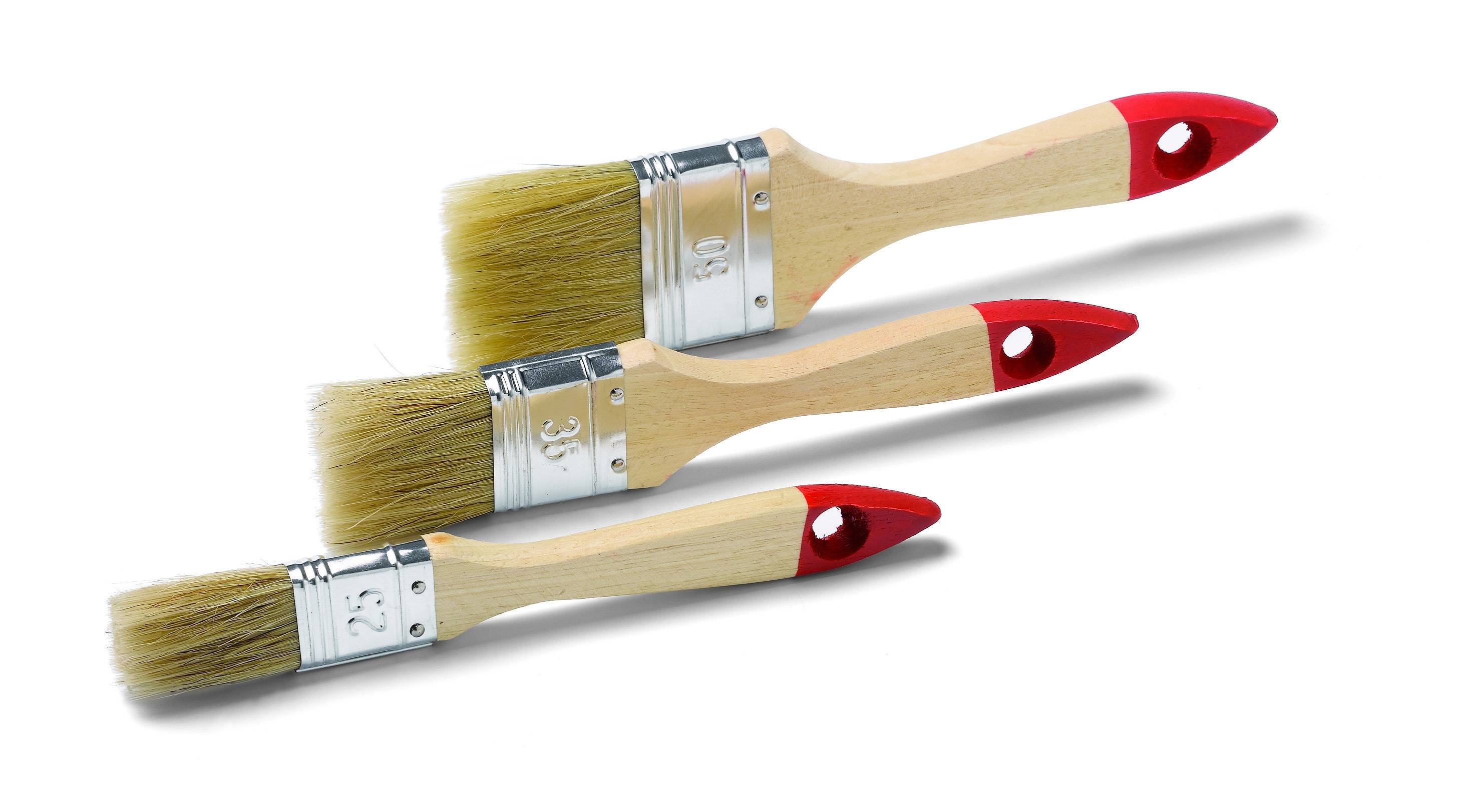 Schuller YES Flachpinsel-Set – 3-teilig (1", 1½", 2") – Preisgünstiges Universal-Pinselset-0