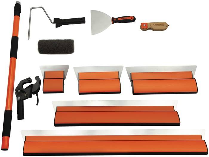 Trockenbauset f.Gipskarton,Spachtelung Maler&Trockenbauer PREMIUM 11-tl.MONDELIN-2