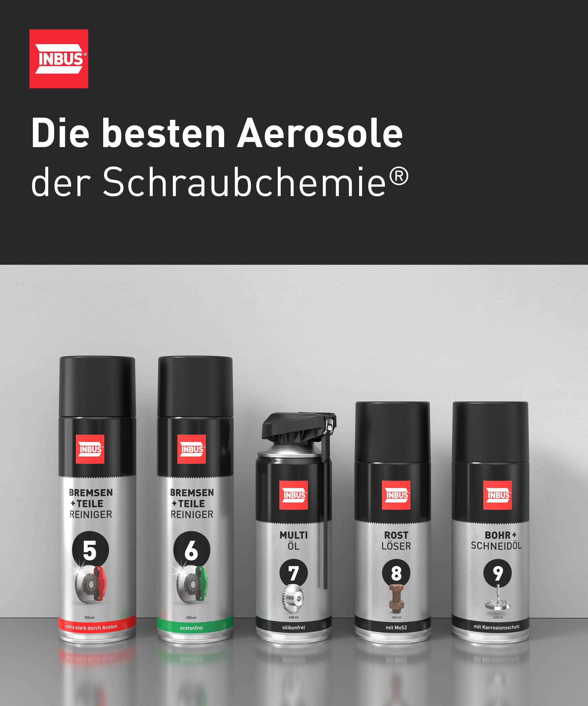 INBUS Bohr + Schneidöl (mit Korrosionsschutz), 2x 400ml — Nr. 9 der Schraubchemie® — Made in Germany (2x 75060)-1