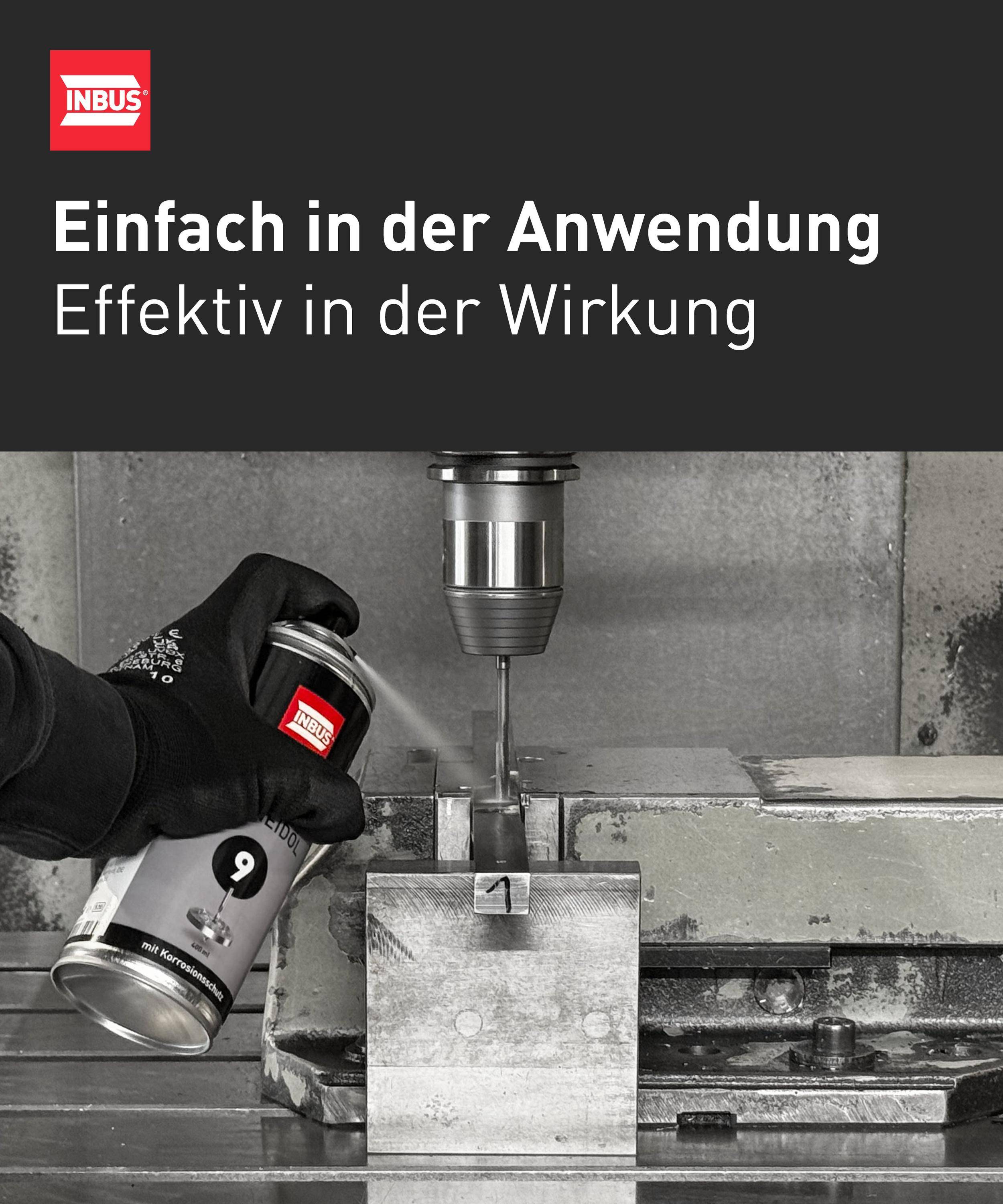 INBUS Bohr + Schneidöl (mit Korrosionsschutz), 2x 400ml — Nr. 9 der Schraubchemie® — Made in Germany (2x 75060)-3
