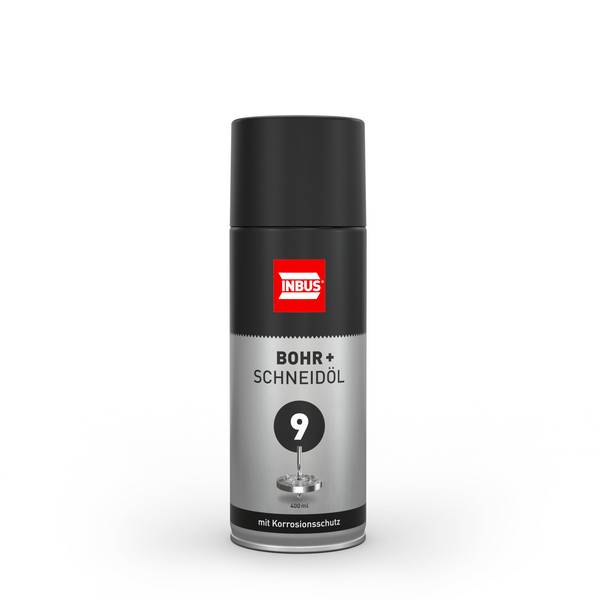 INBUS Bohr + Schneidöl (mit Korrosionsschutz), 400ml — Nr. 9 der Schraubchemie® — Made in Germany (75060)