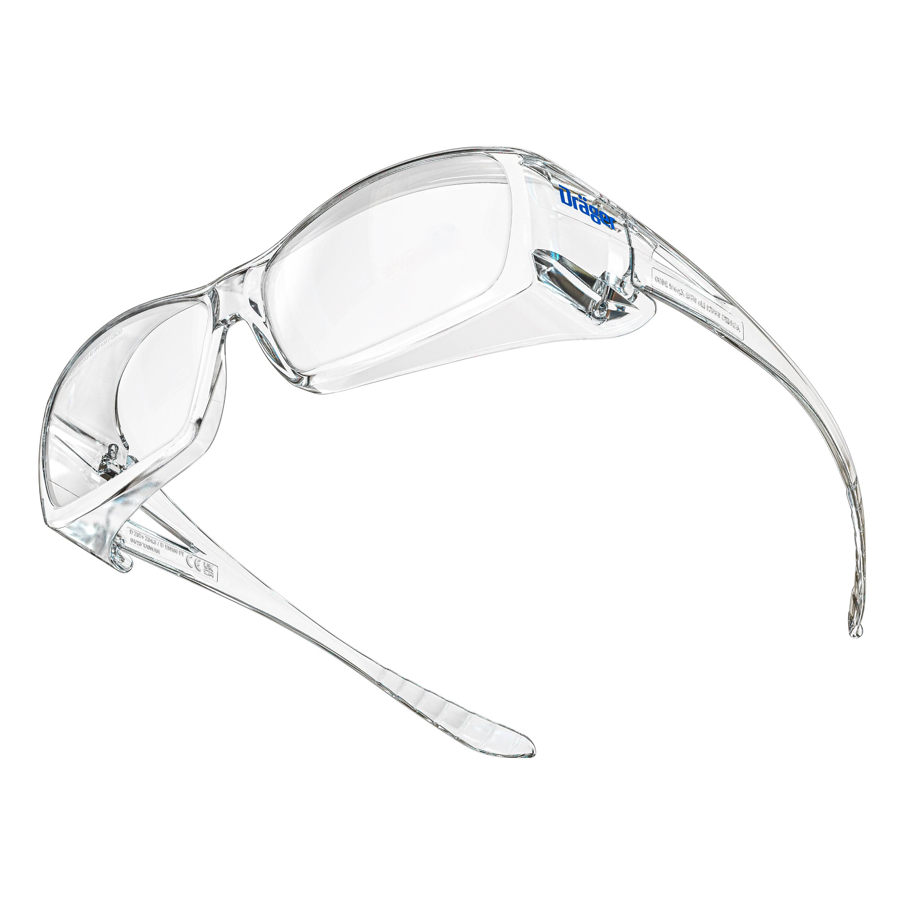 Dräger Schutzbrille für Brillenträger X-pect 2400 Überbrille klar Anti-Kratz u. Anti Fog beschichet-0