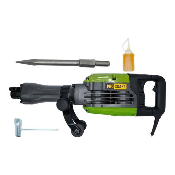 Procraft PSH2600 Abbruchhammer 1200 W 50 J 1400 Schläge pro Minute + Meißel + Koffer