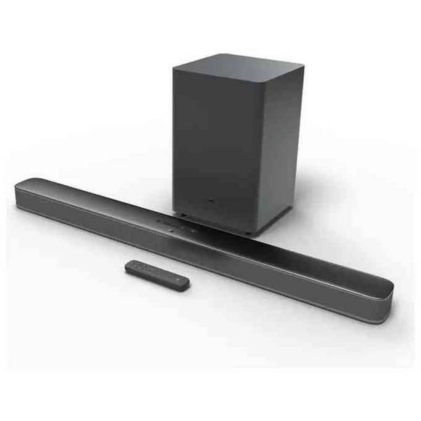 JBL BAR 2.1 Deep Bass MK2 2.1-Channel Soundbar for TV and Wireless Subwoofer Speaker 300 Watts Black