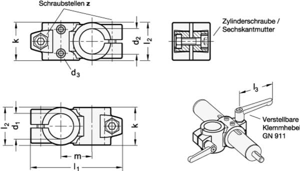 Kreuz-Verfahrschlitten, Aluminium