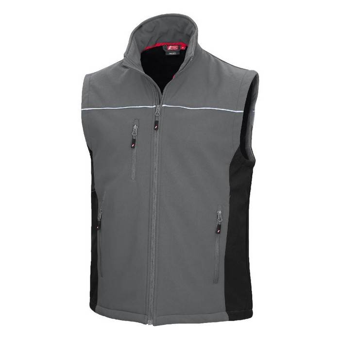 Softshellweste Gr. 3XL, grau/schwarz MG310 Nitras Motion Tex Light 7162-0