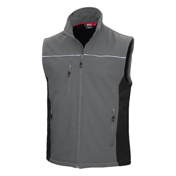 Softshellweste Gr. 4XL, grau/schwarz MG310 Nitras Motion Tex Light 7162