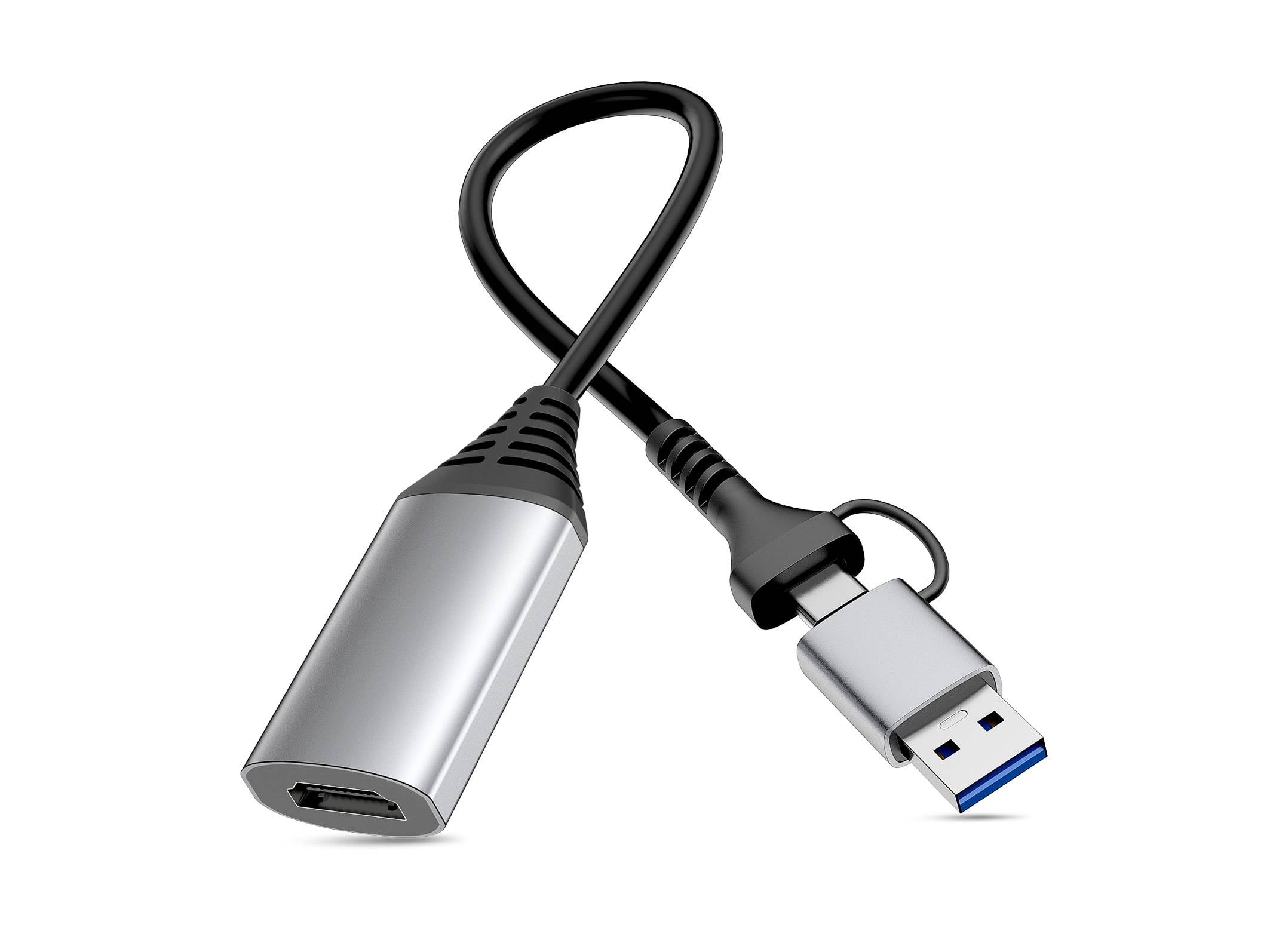 Equip USB-zu-HDMI-Adapter (USB-C + A), 1080P HD, USB Typ-A, USB Typ-C, HDMI-Ausgang, 1920 x 1080 Pixel-0