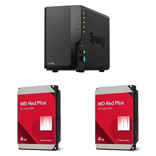 Synology DiskStation DS225+ 8TB (2x 4TB) WD Red Plus NAS Festplatte-0
