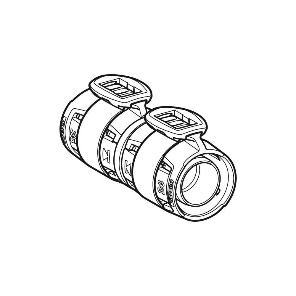 Geberit Übergang auf Fremdsystem FlowFit, DN 12, 16mm, Siliziumbronze, Bronze, 620703001-2
