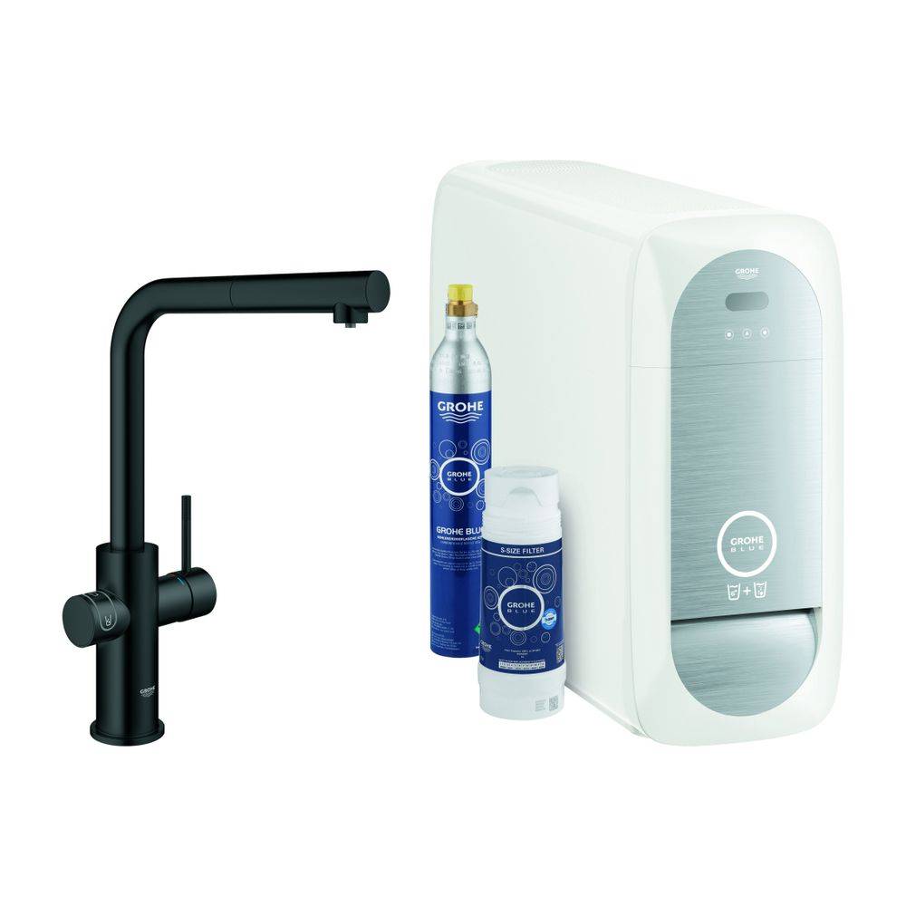 GROHE Starterkit GROHE Blue Home 31539 azb. Mouss. BT/WIFI L-Ausl. velvet black-0