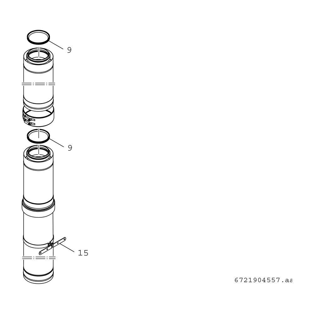 Bosch Dachdurchführung FC-C110, D 110/160mm, Edelstahl-1