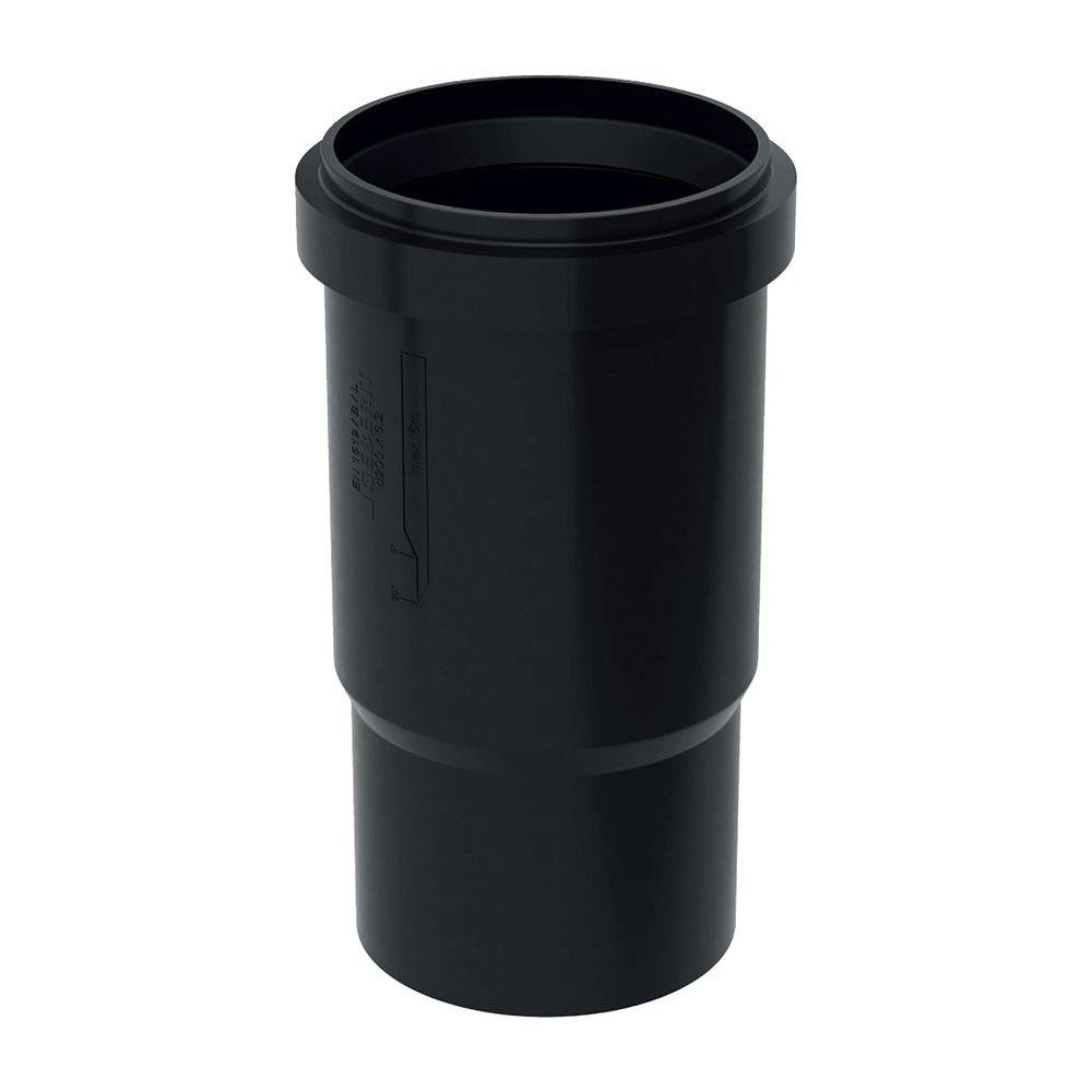 Geberit Langmuffe, PE, d250mm, mit Dichtung, waagrecht/senkrecht, schwarz, 1 Stk.-1