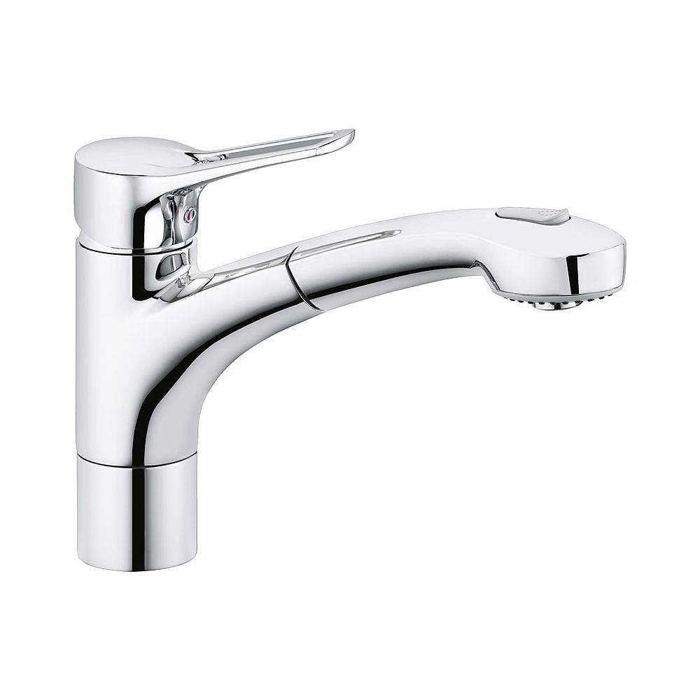 KLUDI MX Mitigeur d'évier DN 8 douchette extractible chrome-0