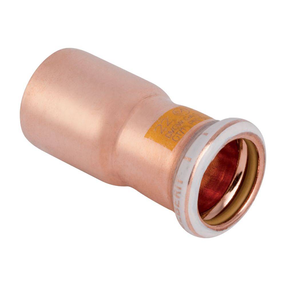 Geberit Mapress Kupfer Reduktion mit Einschubende Gas D 28mm, D1 18mm, 34619-3